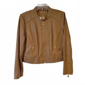 Chico's Real Leather Jacket, Size L, new w-tags!